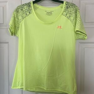 Under Armour Women's Lime Green Short Sleeve Tee